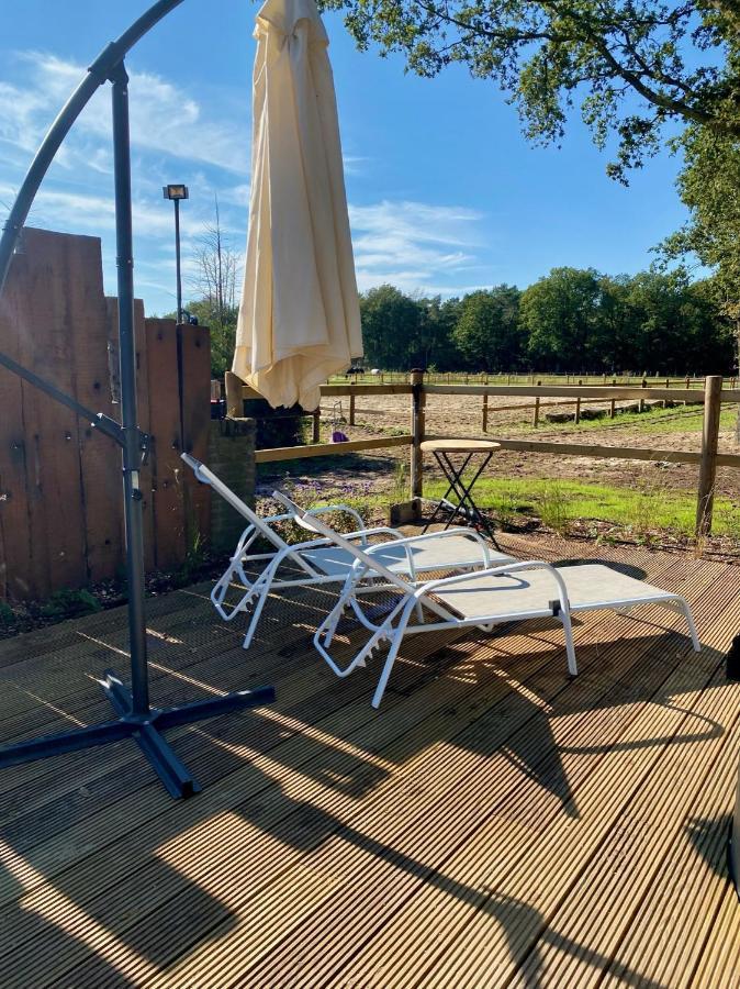Luxe Finse Kota Met Jacuzzi En Saunabarrel De Zandhoef Eersel Exterior foto