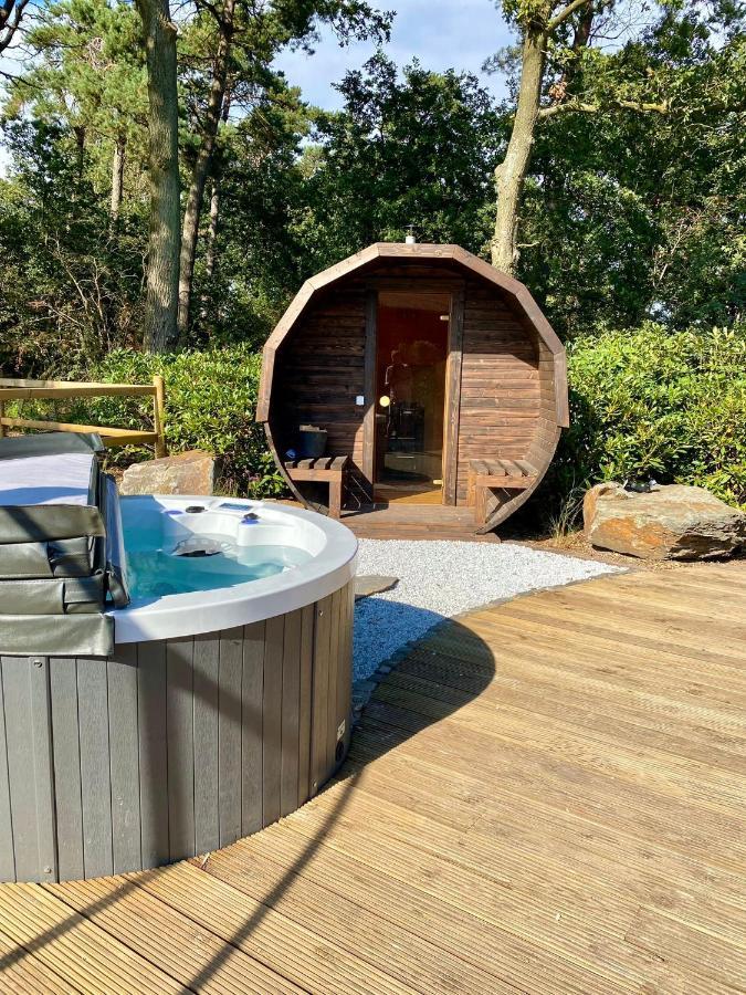 Luxe Finse Kota Met Jacuzzi En Saunabarrel De Zandhoef Villa Eersel Exterior foto